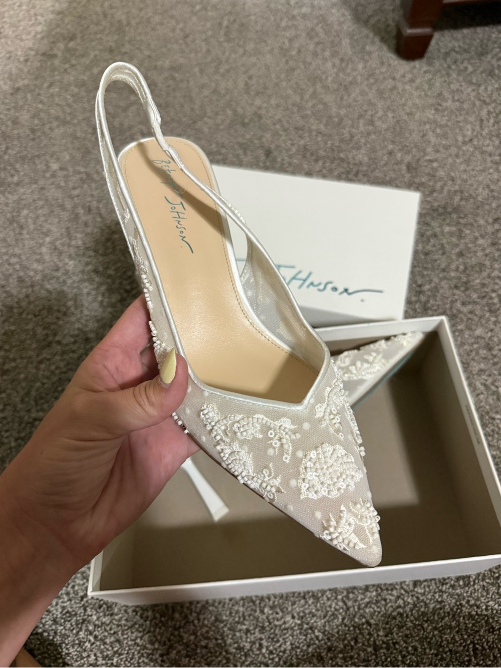 Betsey Johnson blue bottom heels